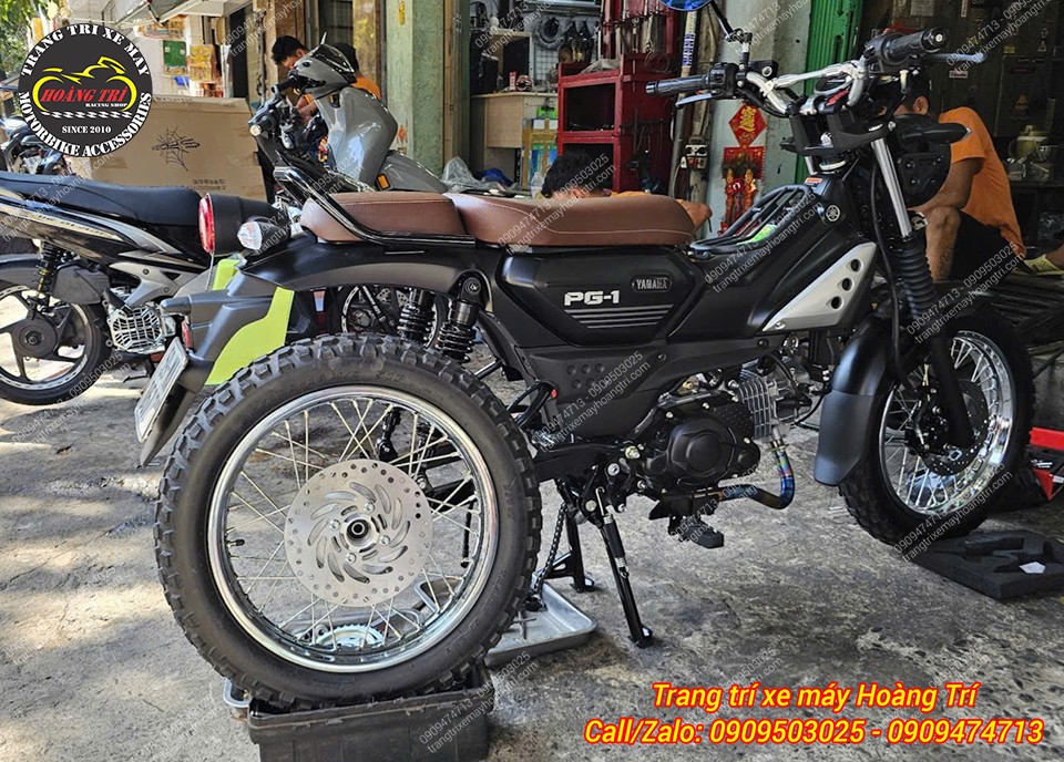 Nhìn lại chiếc PG-1 trong quá trình nâng cấp thắng đĩa sau