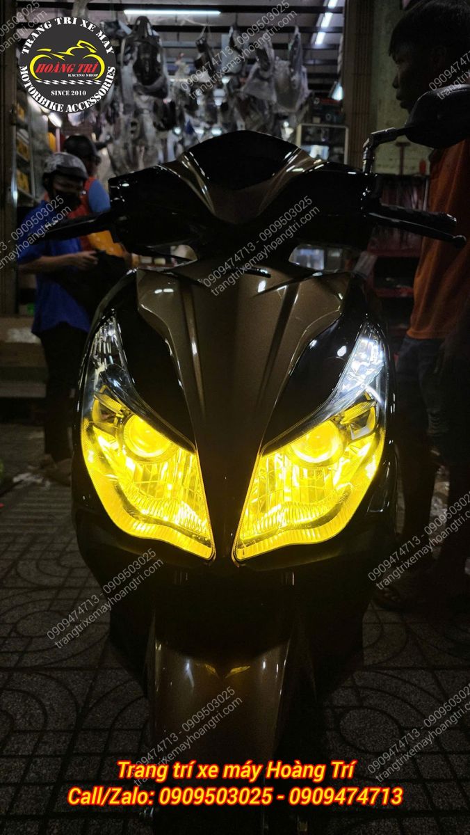 Ánh sáng vàng đèn pha giúp đi sương hiệu quả, phá sương an toàn