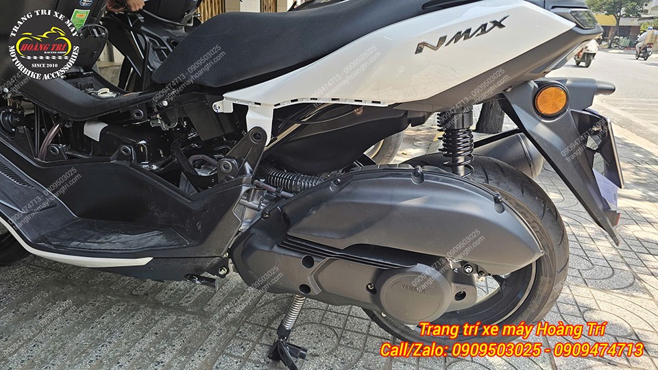 Pát lăp gác chân đã được lắp đặt hoàn thiện chuẩn bị trang bị gác chân