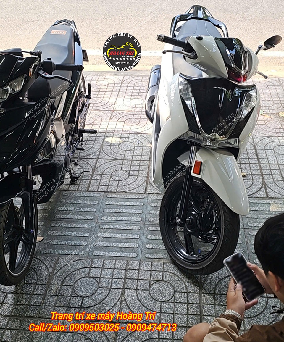 Được biết anh khách với nhu cầu thay phuộc sau cho chiếc Sh của mình