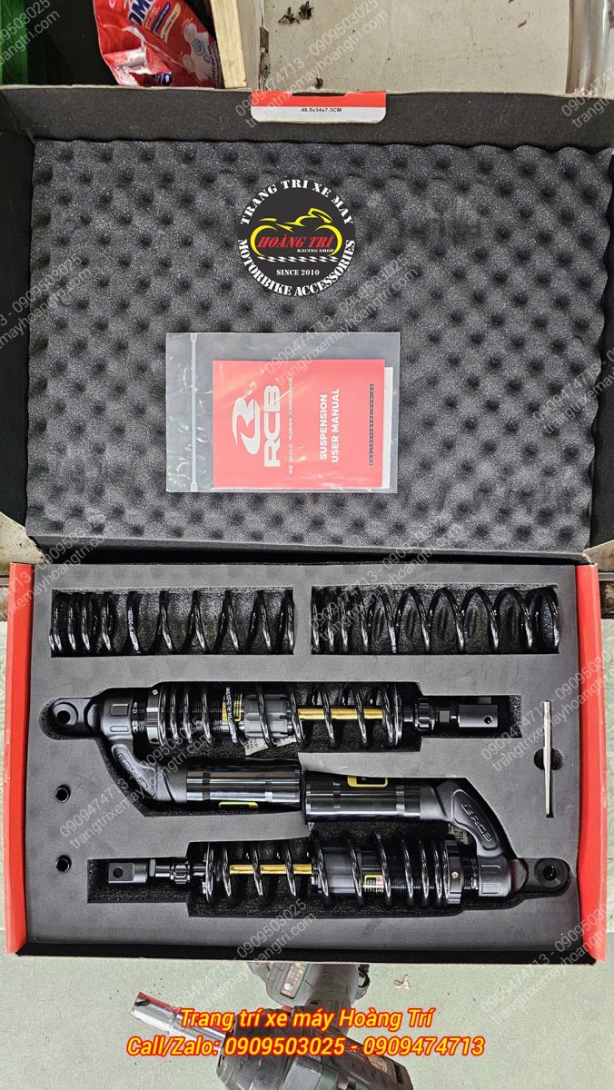 Trên hình là cặp phuộc Racing Boy VD ti vàng đẳng cấp dành cho Sh