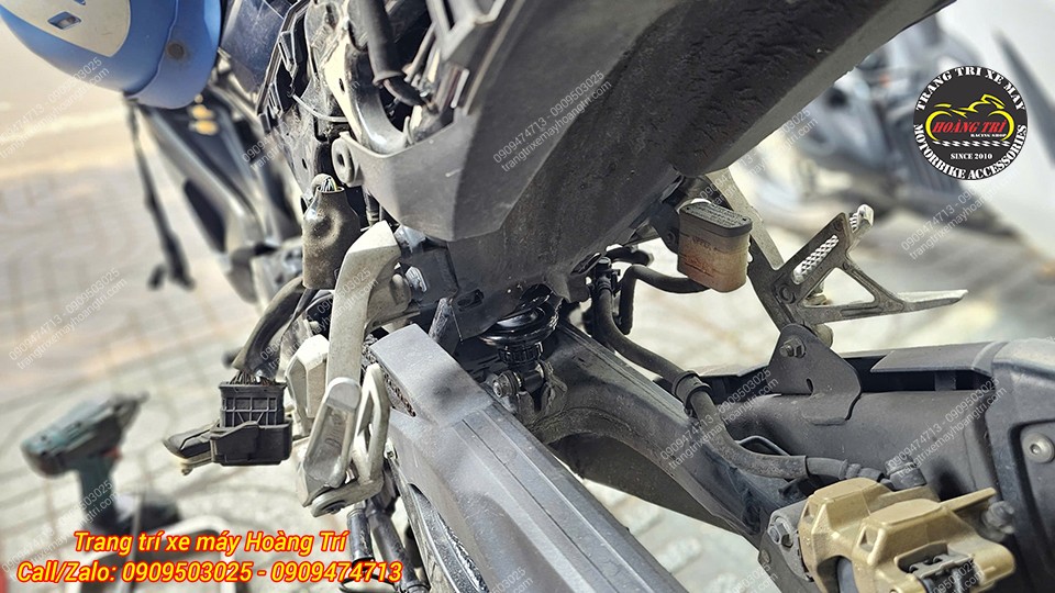 Đã thay thế hoàn thiện phuộc sau cho xe Winner X