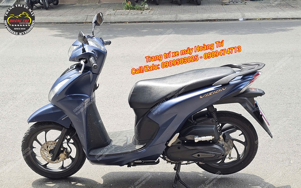 Tổng thể view bên trái của xe với món phụ kiện vừa lắp