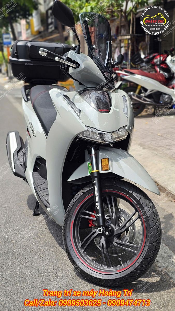 Phuộc LCM mang đến phong cách thể thao cho dàn chân trước của xe