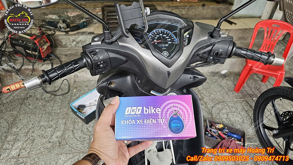 Món phụ kiện hiện đại giúp bảo vệ xế cưng của bạn - iKy Bike gắn Jupiter