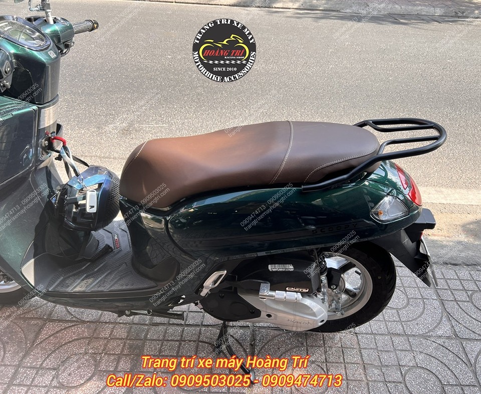 Lắp xong không ảnh hưởng đến yên xe, kiểu dáng hài hòa với tổng thể của xe