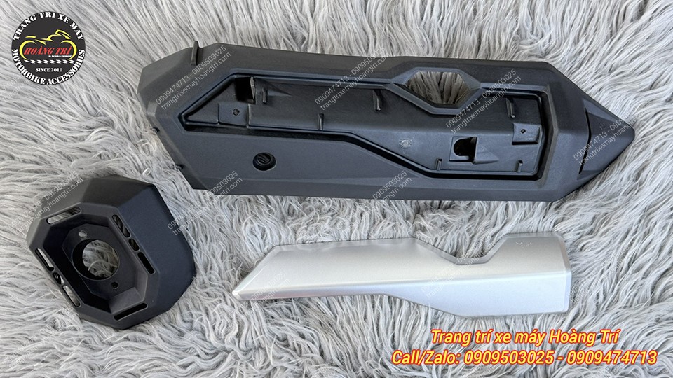 Trọn bộ ốp pô ADV 350i Zhipat lắp SH 150 với đầy đủ phụ kiện để lắp đặt cho xe