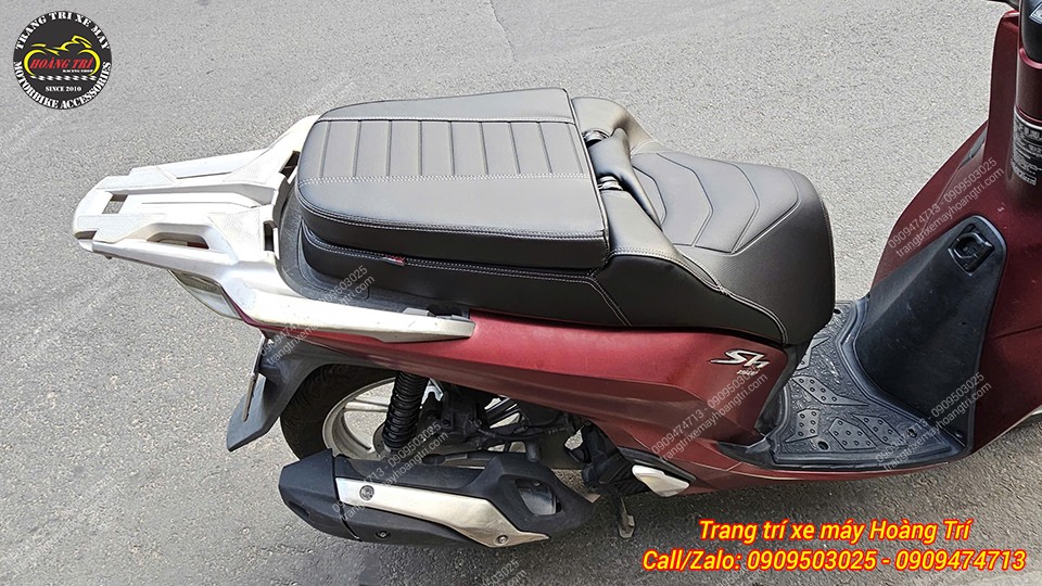 Yên 2 tầng cho SH 2017 hoàn thiện thẩm mỹ, chỉ may đều, sắc nét