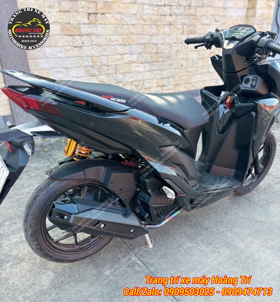 Dàn áo trong suốt màu đen xám khói lắp cho xe Vario 2018