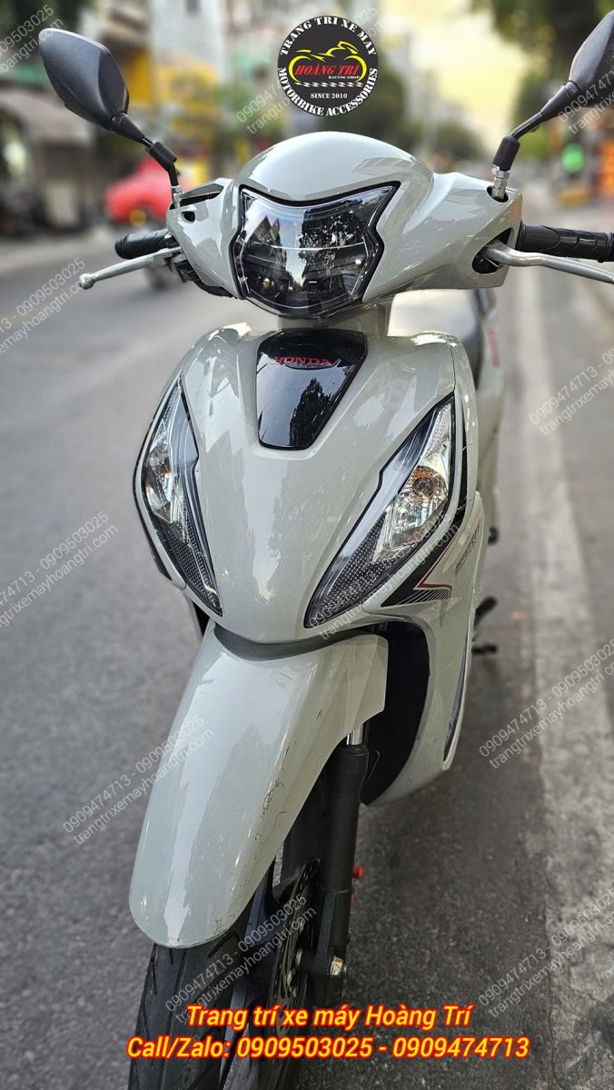 Cụm đèn LED Zhi.Pat 2 tầng Vision lắp hoàn thiện, chuẩn zin, mặt đèn trong suốt