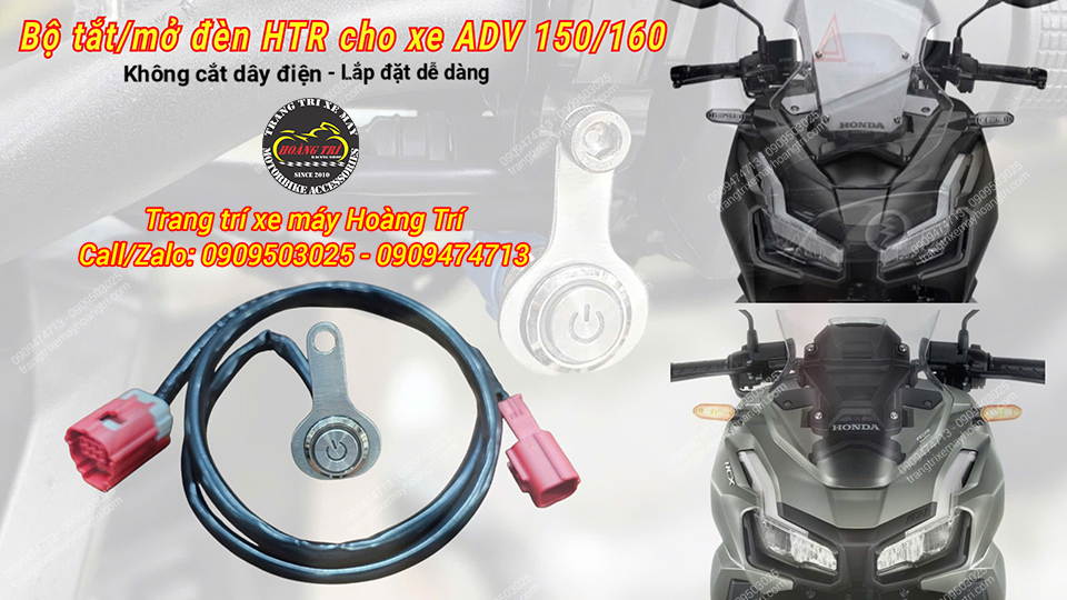 Lắp đặt nhanh gọn, thẩm mỹ, phù hợp cho cả hai dòng ADV 150 và ADV 160