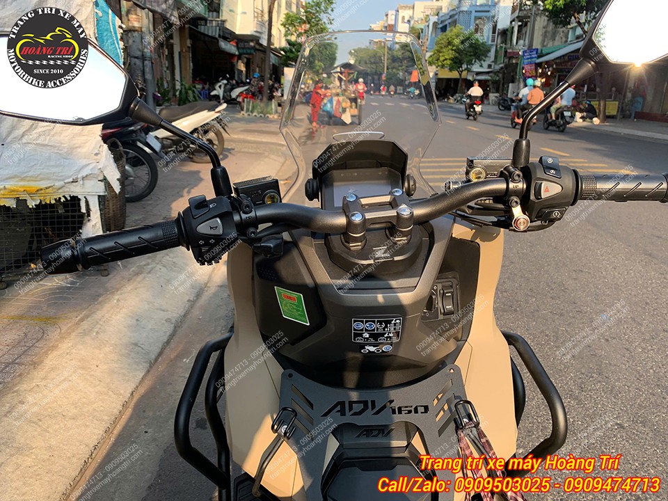 Công tắc tắt mở đèn ADV 160 LED lắp gọn trên tay lái không cắt dây điện của xe