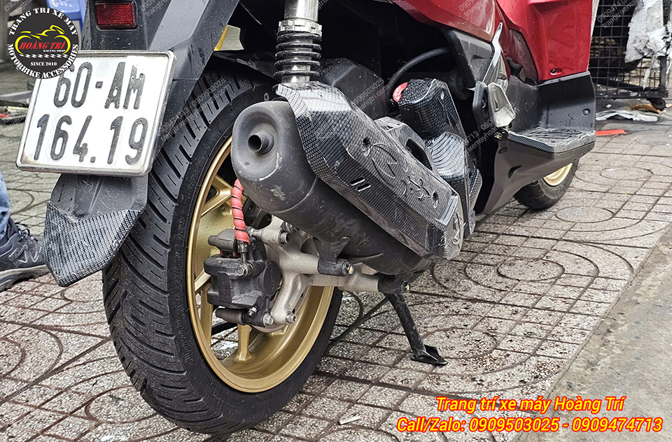 Heo dầu Nissin chính hãng dùng nâng cấp phanh sau Airblade 125