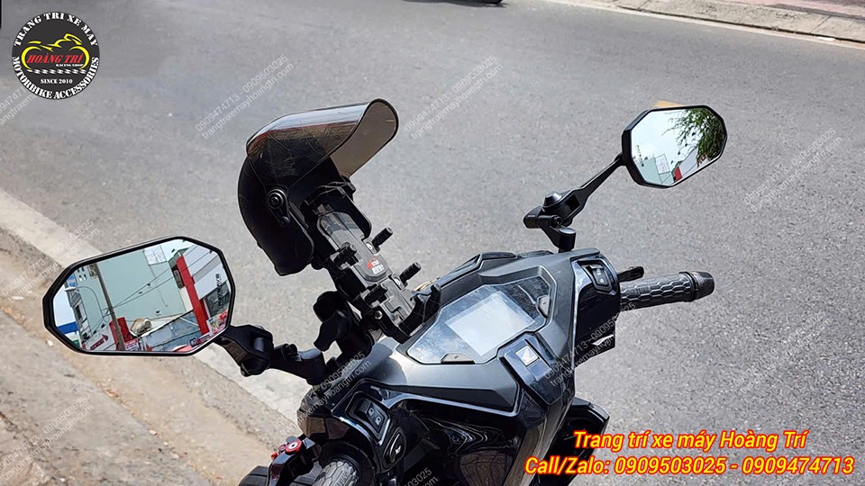 Góc nhìn phía sau rộng rãi, dễ dàng quan sát mang đến sự an toàn