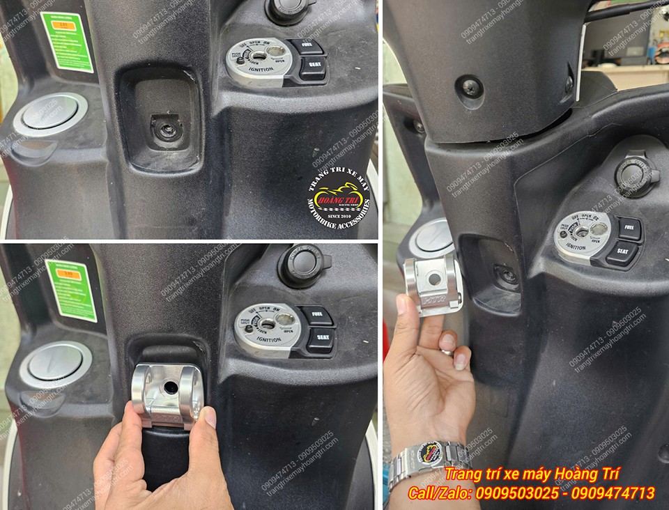 Với sự lựa chọn này giúp cho món phụ kiện này nổi bật tại vị trí móc treo