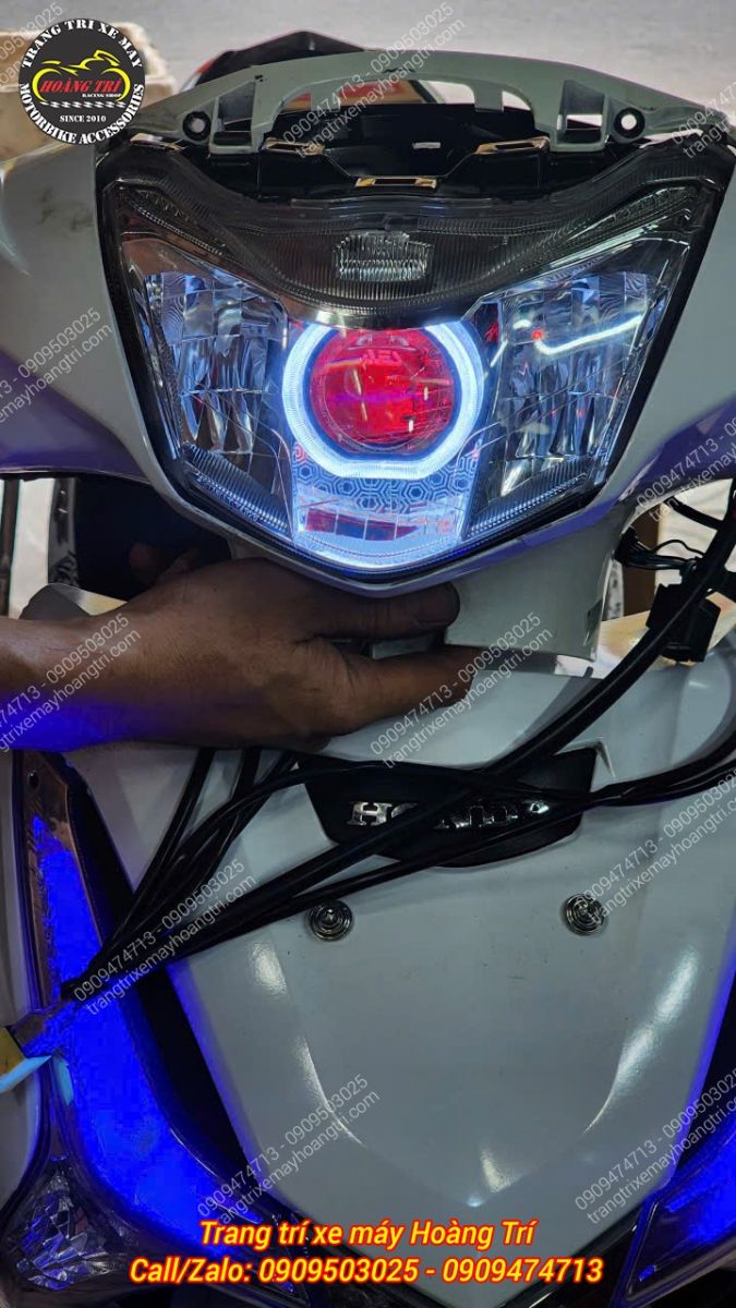 Chiếc Future LED đang được nâng cấp đèn bi cầu 2.0 AES