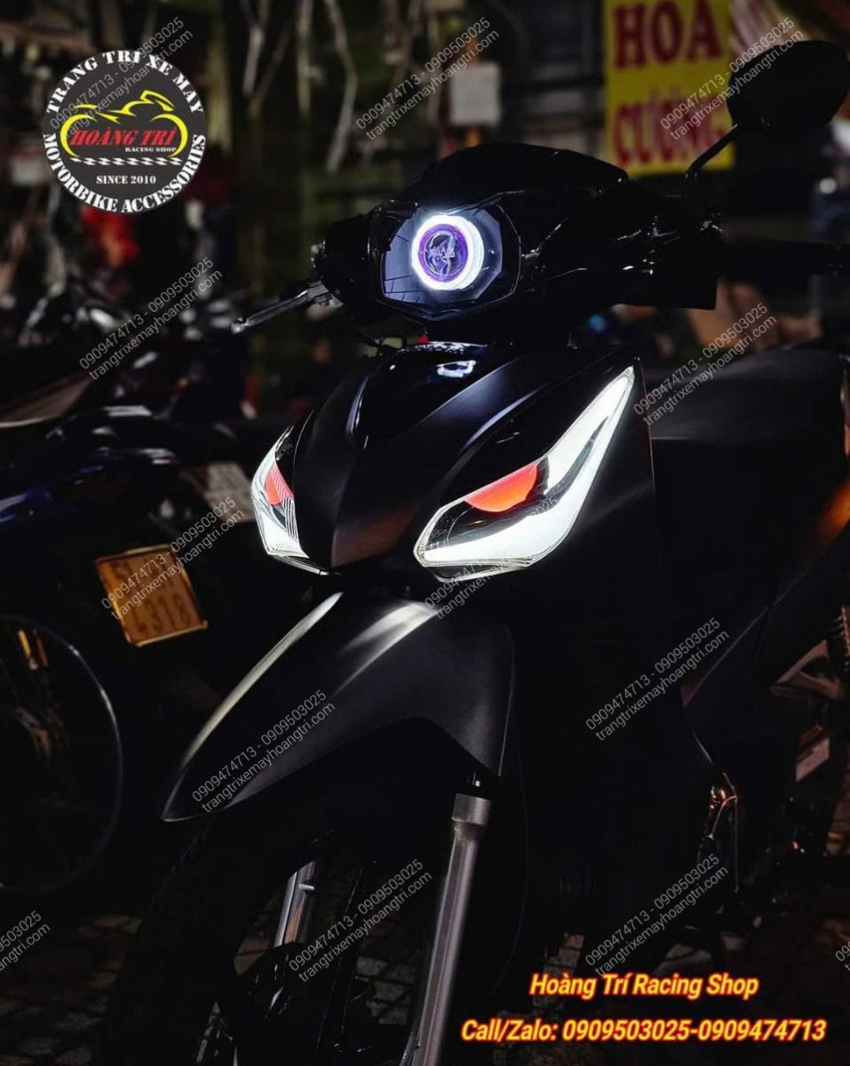 Góc view tổng thể Future 2016 với bi cầu Black Titan và LED Audi