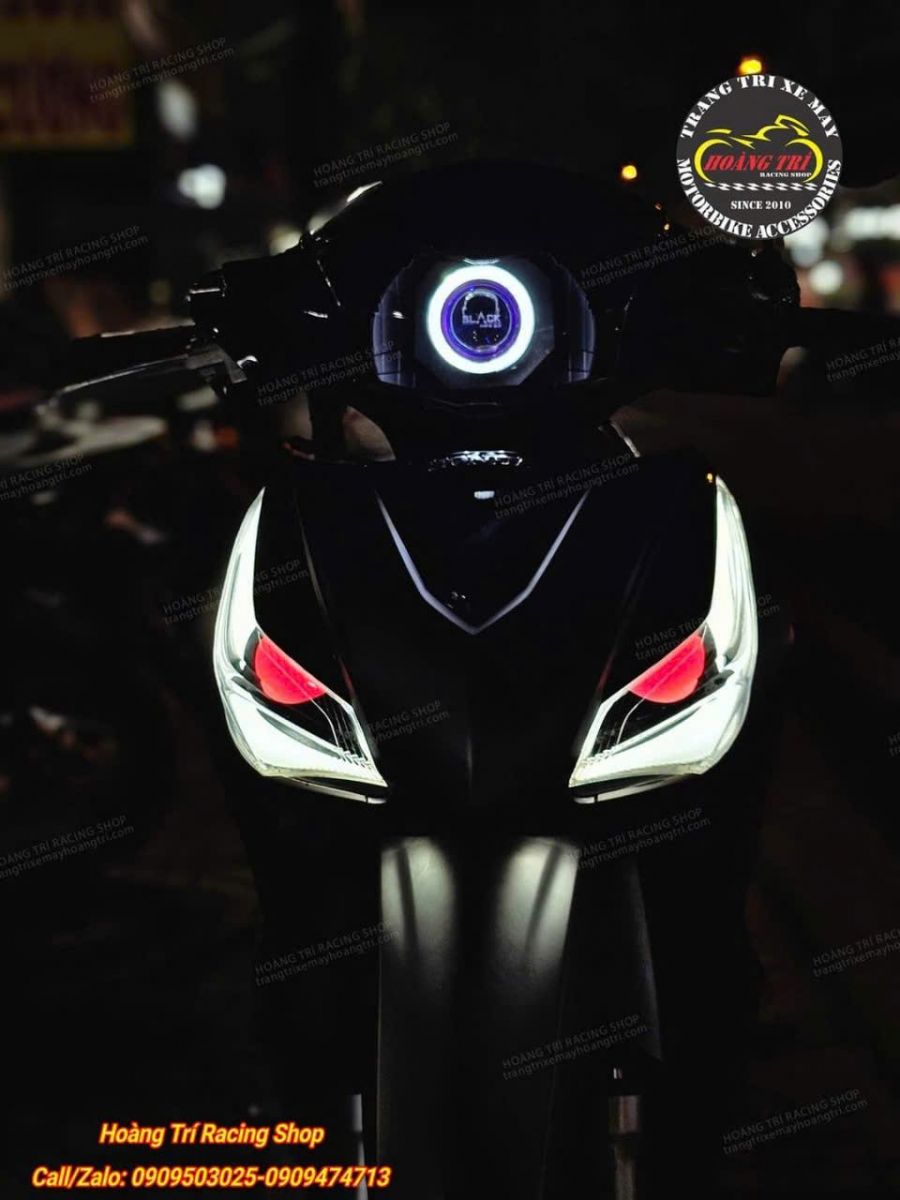 Góc trực diện giúp anh em nhìn rõ hơn với combo bi cầu và LED Audi