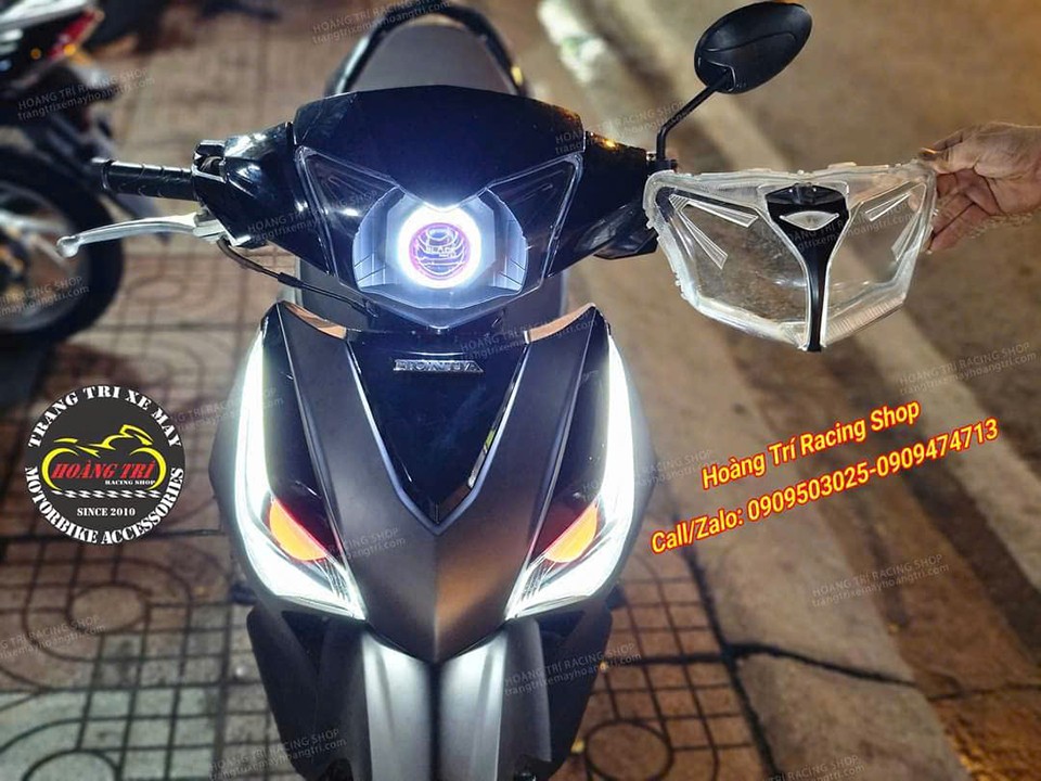 Chóa zin có lằn giữa không phù hợp khi độ bi cầu cho xe