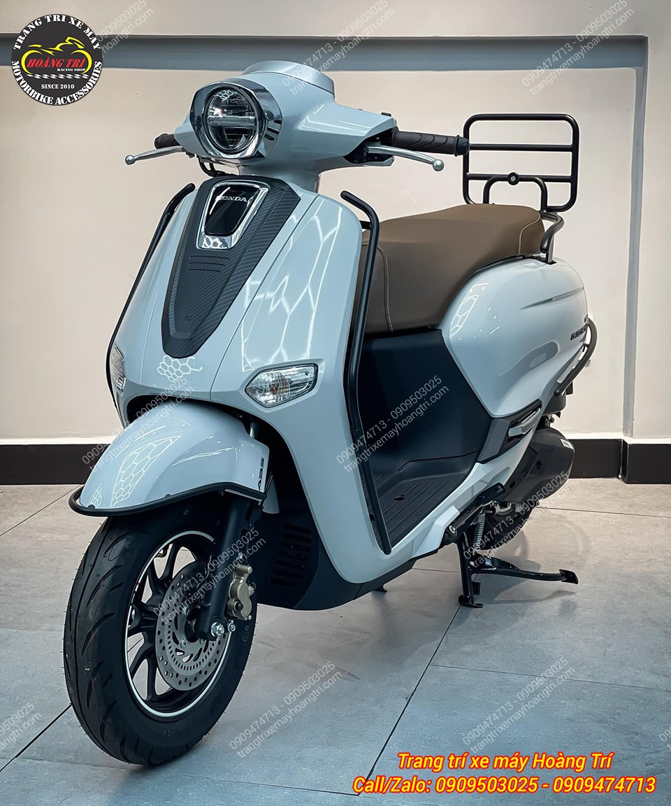 Baga sau H2C và Khung Bảo vệ H2C màu đen lắp cho xe Giorno 125