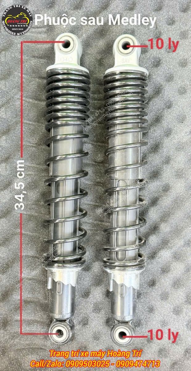 Cận cảnh thông số và kích thước phuộc zin nguyên bản của xe Piaggio Medley