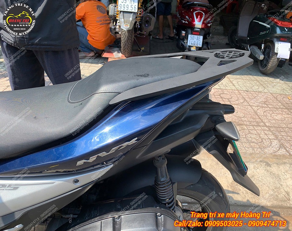 Cận cảnh đuôi NVX kết hợp cản CNC giúp thay đổi ngoại hình rõ rệt