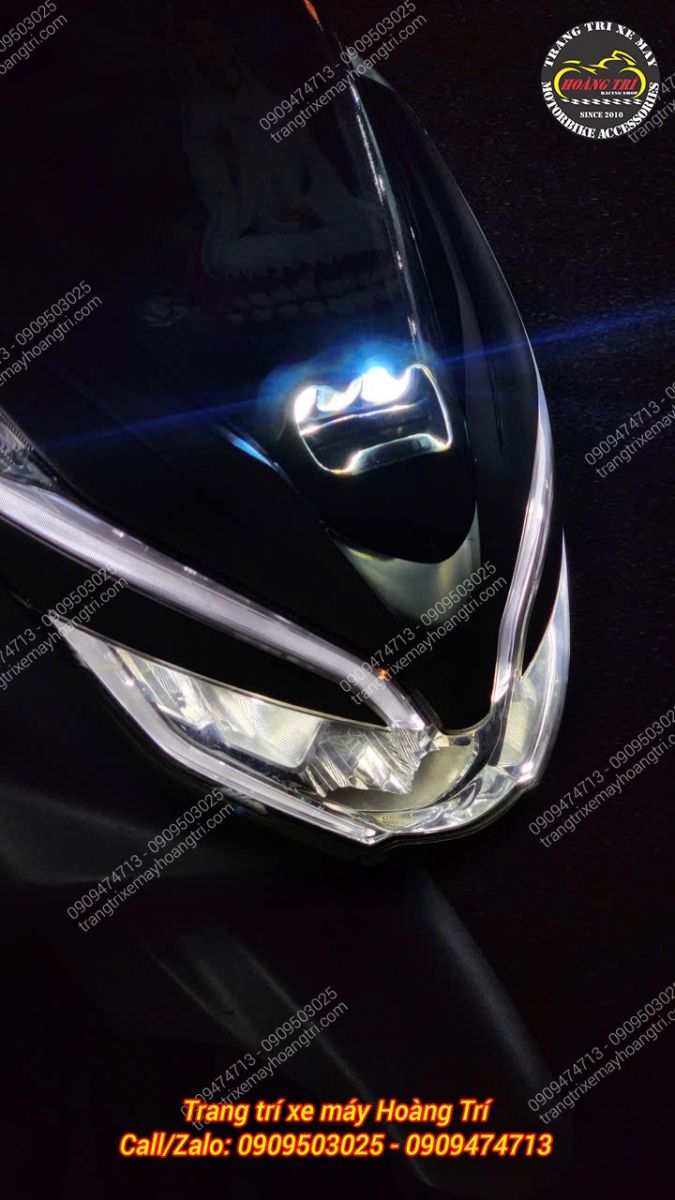 Cung cấp ánh sáng tốt giúp tăng độ sáng cho PCX 2018