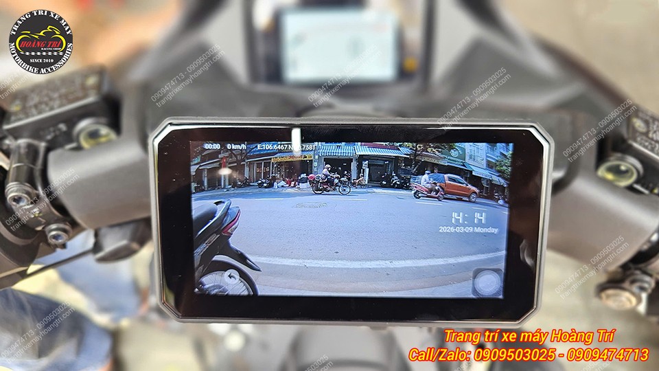 Camera trước sau sắc nét giúp ghi lại hành trình di chuyển