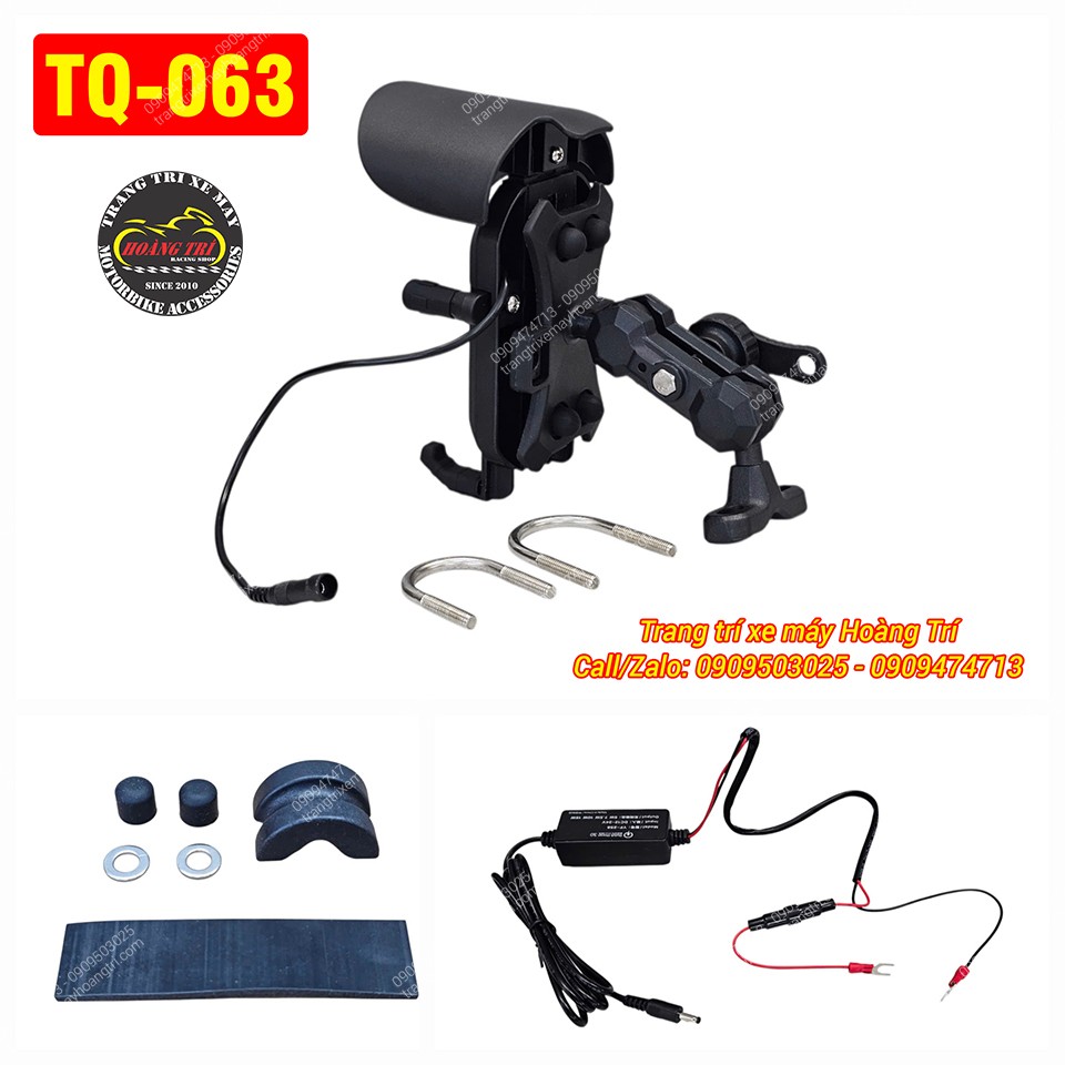 Mẫu FRX TQ-063 - Giá đỡ điện thoại FRX sạc không dây gắn trên ghi đông