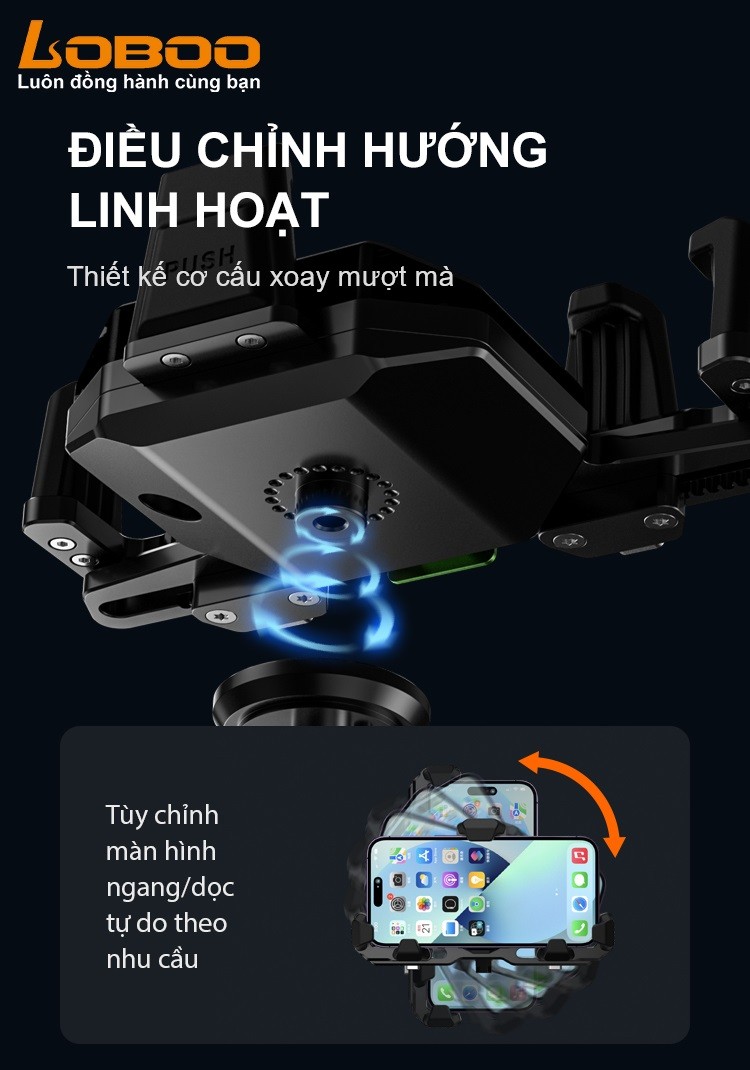 Xoay điều chỉnh linh hoạt nhiều hướng, dễ dàng thay đổi góc nhìn