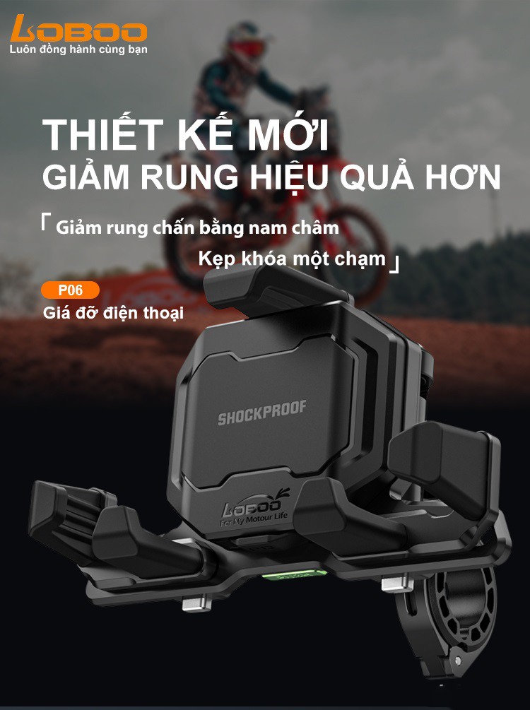 Thiết kế mới tối ưu giảm rung tốt hơn - kẹp khóa 1 chạm tiện lợi