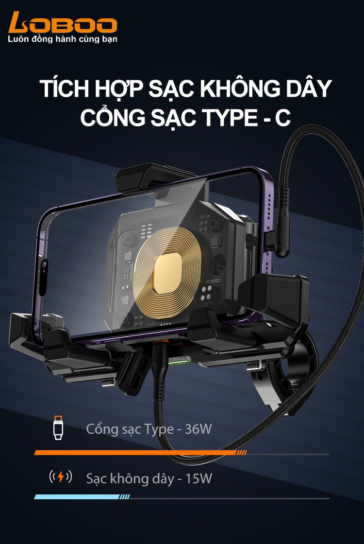 Tích hợp sạc không dây cùng cổng Type C tùy nhu cầu sử dụng