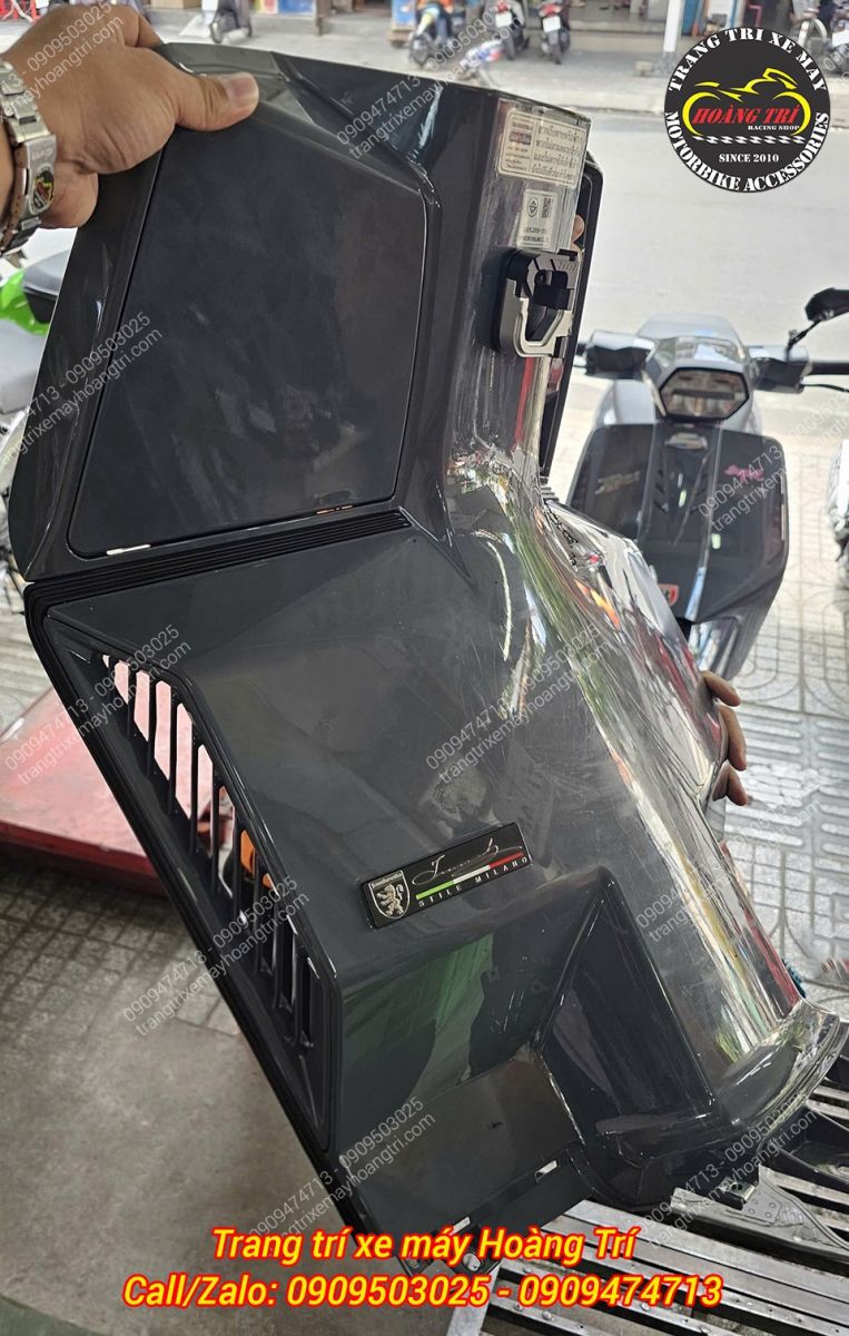 Theo yêu cầu chủ xe, móc treo đã được cố định chắc chắn