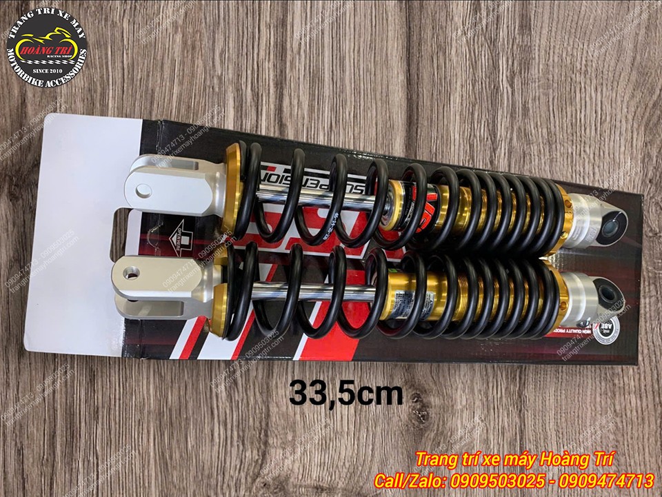 Chiều dài tổng thể 33,5cm với thiết kế tông đen - vàng nổi bật