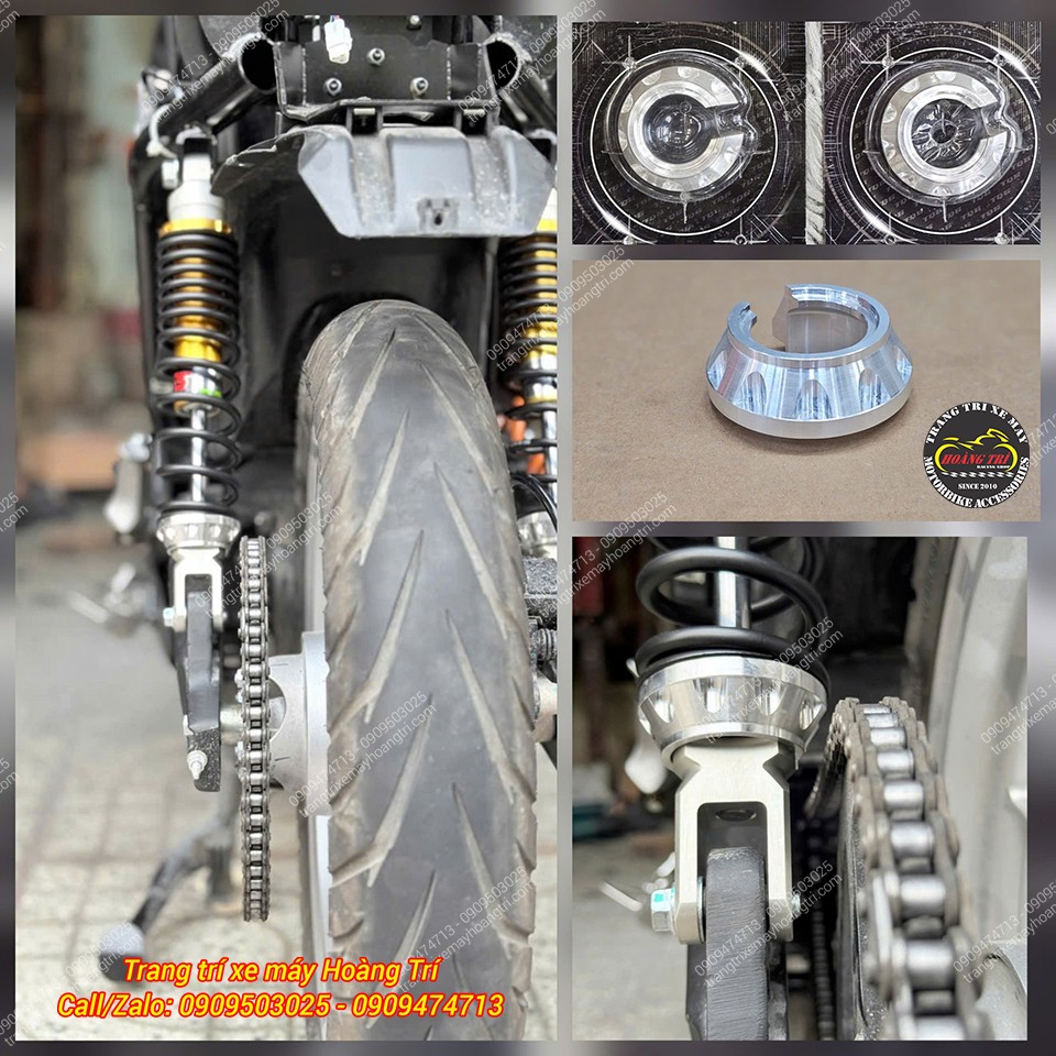 Cận cảnh DatBike Quantum S3 nâng cấp phuộc sau YSS G-Series không bình dầu