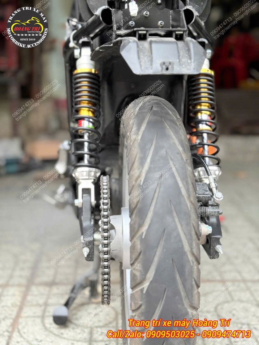 Cặp phuộc YSS G-Series tạo điểm nhấn màu sắc nổi bật cho DatBike Quantum S3