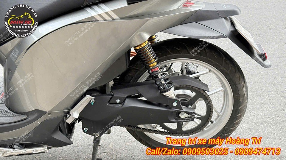 Thiết kế không bình dầu nhưng vẫn đảm bảo độ nhún trên đường gồ ghề