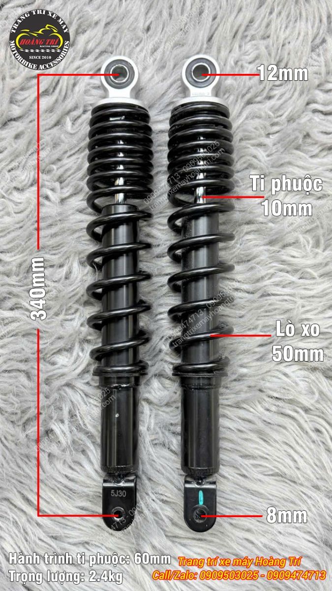 Cận cảnh thông số chi tiết phuộc zin của DatBike Quantum S3