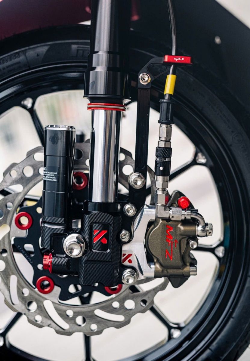 Thêm chiếc Scoopy vừa nâng cấp phuộc Upside Down KingHam