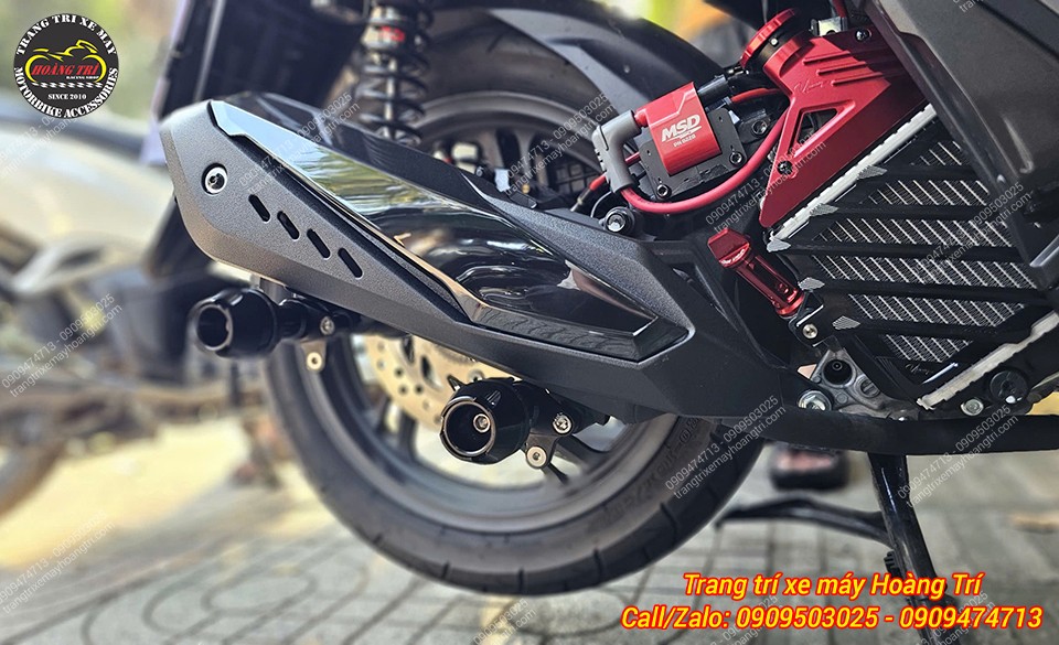 Che chắn hoàn hảo chống gãy, hư hỏng pô khi xảy ra sự cố