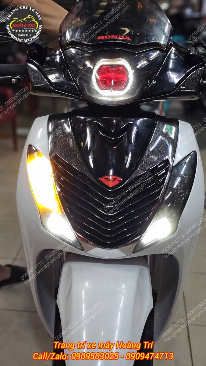 Góc nhìn trực diện Sh Ý sau khi thay cặp xi nhan HY2-1156