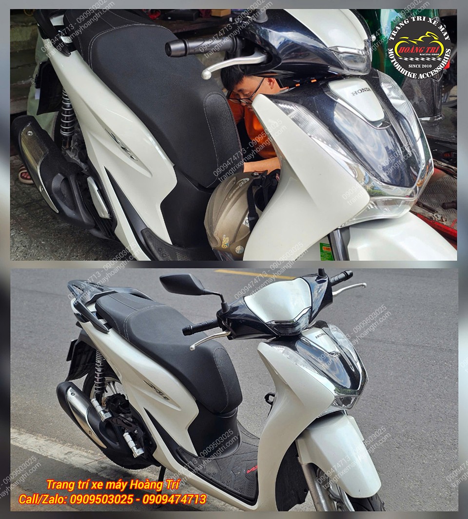 Với 2 chiếc gác chân sau HTR đồng bộ mang đến nhiều tiện ích cho xe Sh 2020