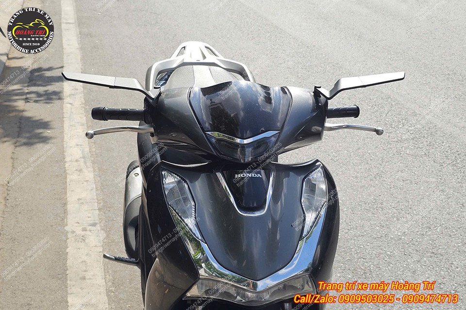 Gập gọn lại mang đến vẻ ngoài thể thao, cá tính cho chiếc Sh này