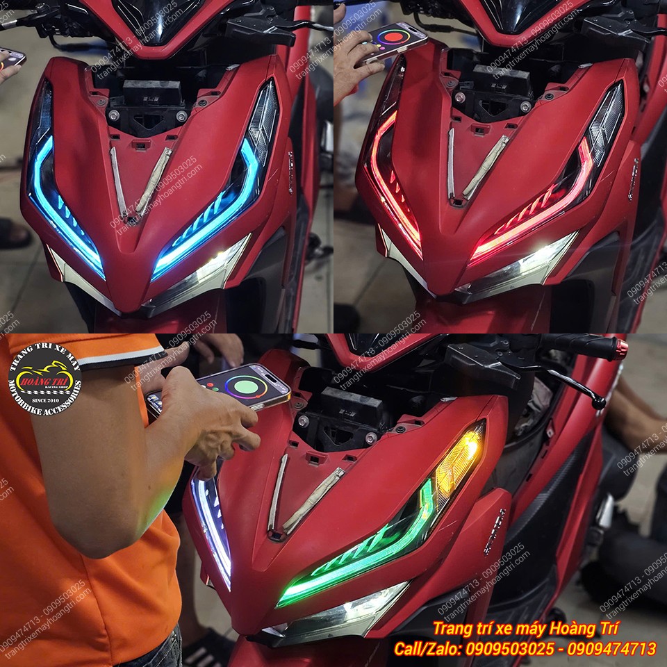 Bộ combo đèn và đồng hồ giúp Vario 2018 trở nên hiện đại hơn