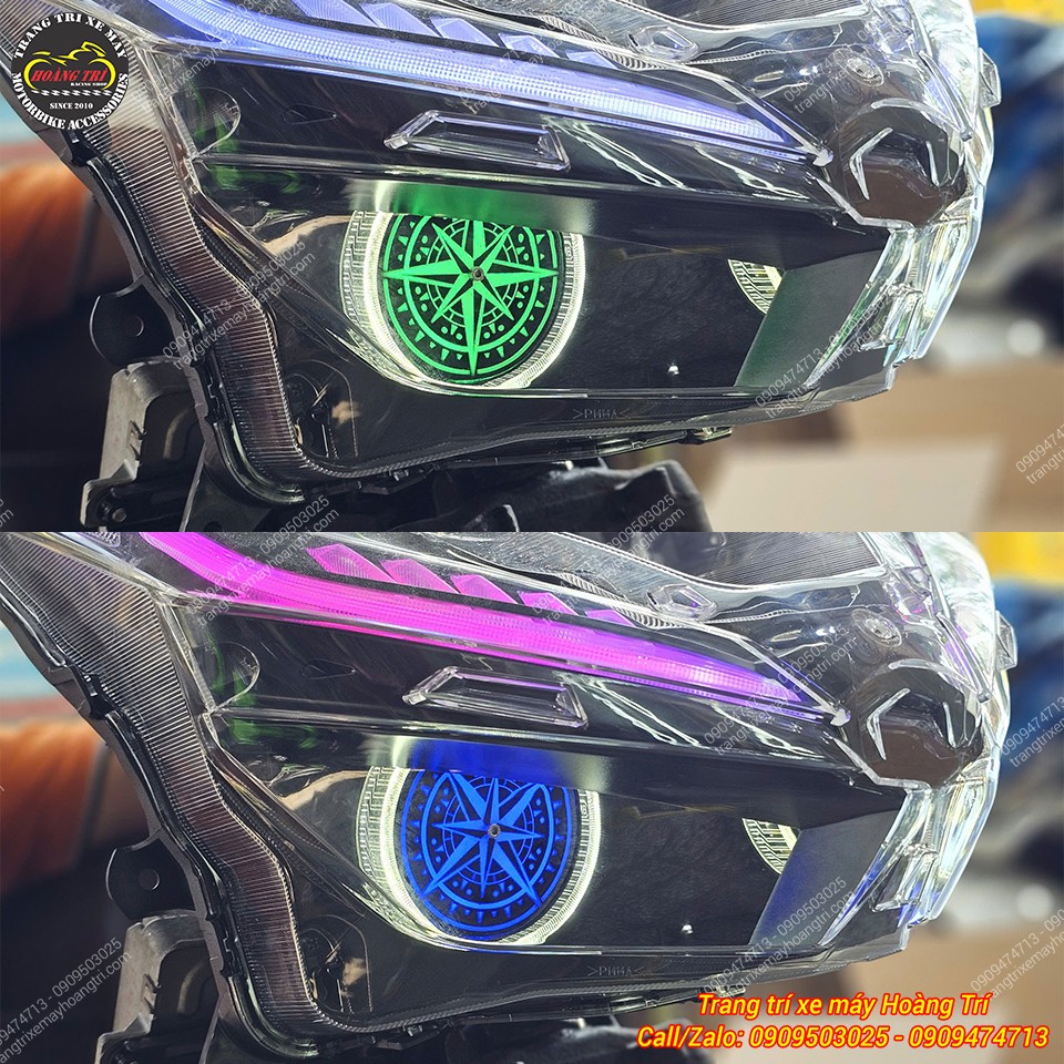 Chỉ cần chạm điện thoại để đổi màu đèn mắt xoay mang lại nhiều trải nghiệm khác nhau