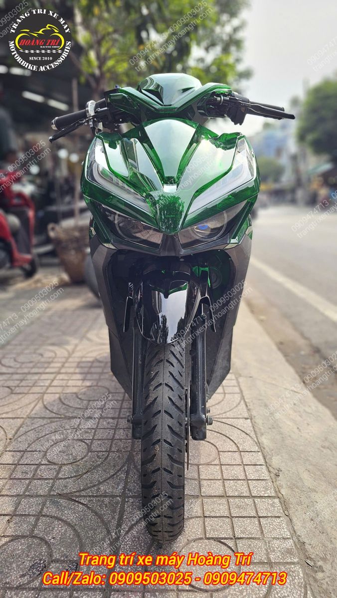 Chiếc Vario 150 2018 vừa hoàn thiện nâng cấp cụm đèn pha bi cầu mắt xoay