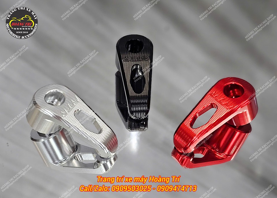 Cận cảnh móc treo đồ nhôm CNC HTR-VR với 3 màu sắc