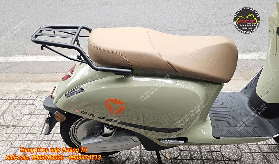 Chiếc xe điện Yadea Oris vừa được nâng cấp baga sau nối dài