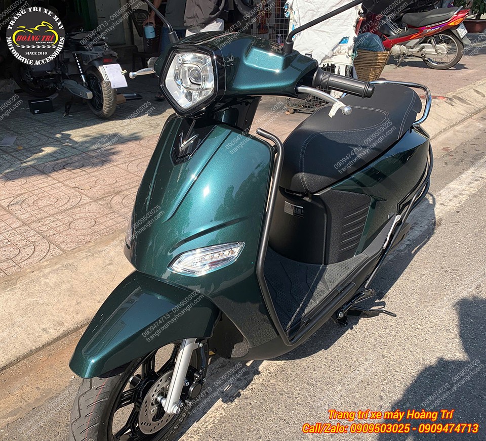 Khung bảo vệ Vero X như viền bảo vệ tổng thể giúp xe thẩm mỹ hơn