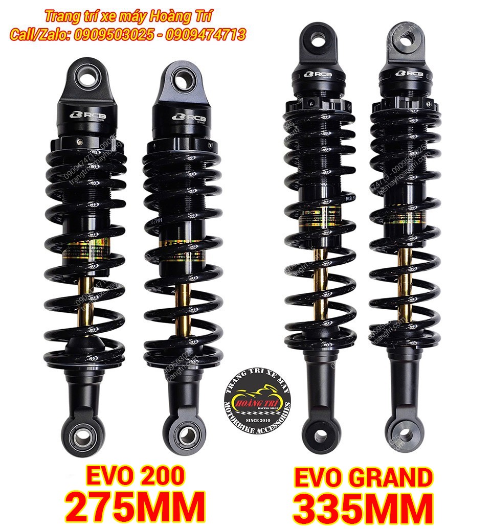 Hai dòng phuộc Racing Boy Series C với hai kích thước dành cho EVO 200 và EVO Grand